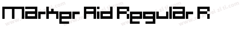 Marker Aid Regular R字体转换